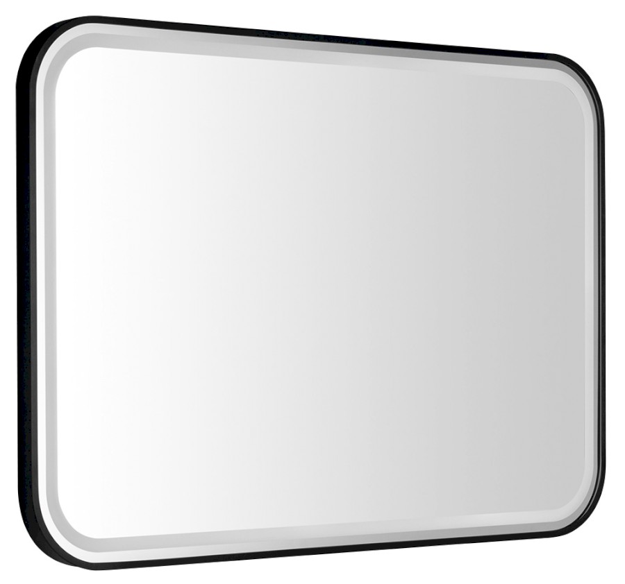 CETIS zrcadlo s LED osvětlením 100x70cm, černá mat CT100