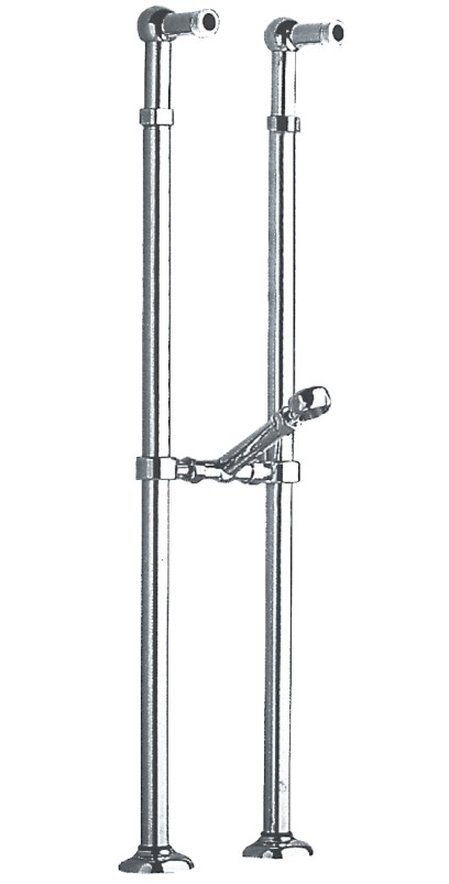 ANTEA připojení pro instalaci vanové baterie do podlahy (pár), chrom 9841