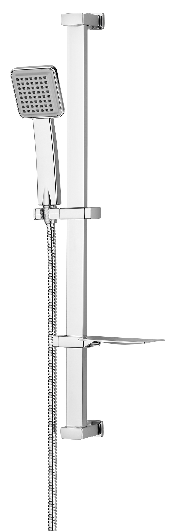 11546 (58779) NAJA sprchová souprava s mýdlenkou, posuvný držák, chrom 11546