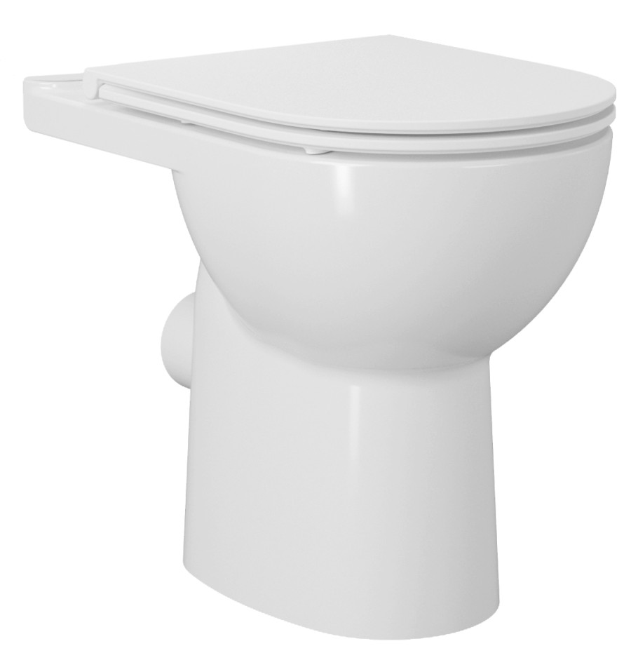 PC108-111 (61471) SANIVEX WC kombi mísa, zvýšený sedák, Rimless, 63,5 x35,5cm, spodní/zadní odpad, bílá PC108-111