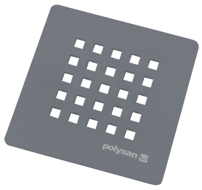 TRENECA čtvercová krytka sifonu, šedá mat 85999.31