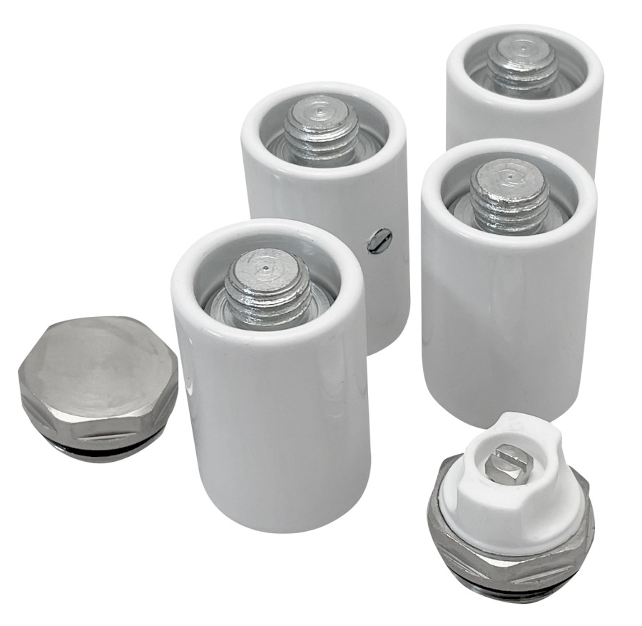 Set držáků radiátoru POSEIDON, bílá NDDT46T