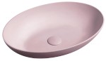 FORMIGO betonové umyvadlo na desku, 60x40cm, růžová mat FG221