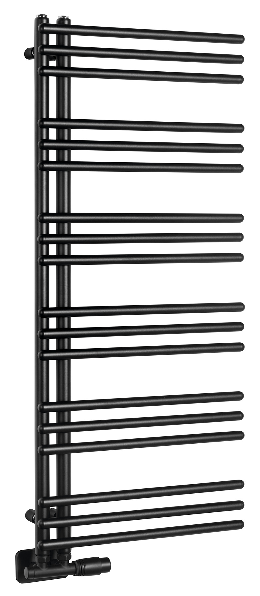 PS411B (52302) POSEIDON otopné těleso 450x1140mm, černá mat PS411B