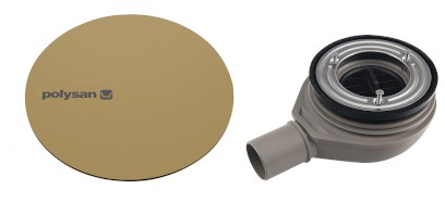 MIRAI vaničkový sifon, průměr 90mm, DN40, krytka zlato mat 72730GB