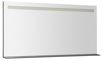BRETO zrcadlo s LED osvětlením a policí 120x60,8cm BT120