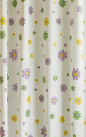 Sprchový závěs 180x200cm, vinyl, květovaný ZV014