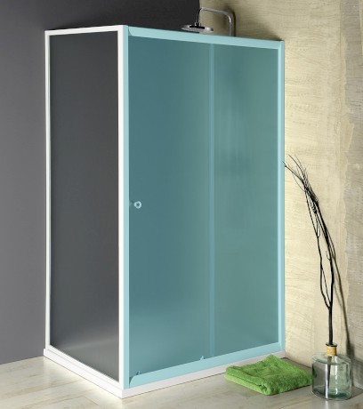 AMADEO boční stěna 900 mm, sklo BRICK BTP90