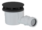 17911B (59134) Vaničkový sifon, průměr 90mm, DN40, krytka černá mat 17911B