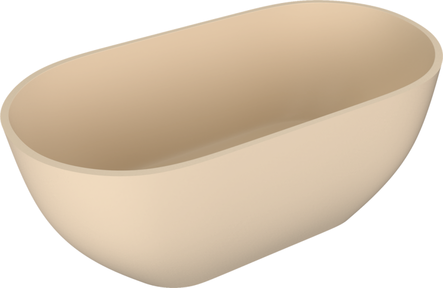 71843.81 (57684) REDUTA volně stojící vana litý mramor 150x75x58cm, béžová mat 71843.81