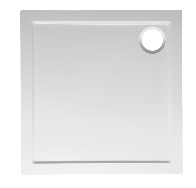 800.112.4 (51223) ELSE sprchová vanička z litého mramoru, čtverec 90x90cm, bílá 800.112.4