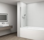 FA750 (55426) ROTA vanová zástěna otočná 750mm, čiré sklo FA750