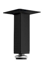 10078B (62135) ZOJA výškově stavitelná nožička, výška 100-110mm, černá mat 10078B