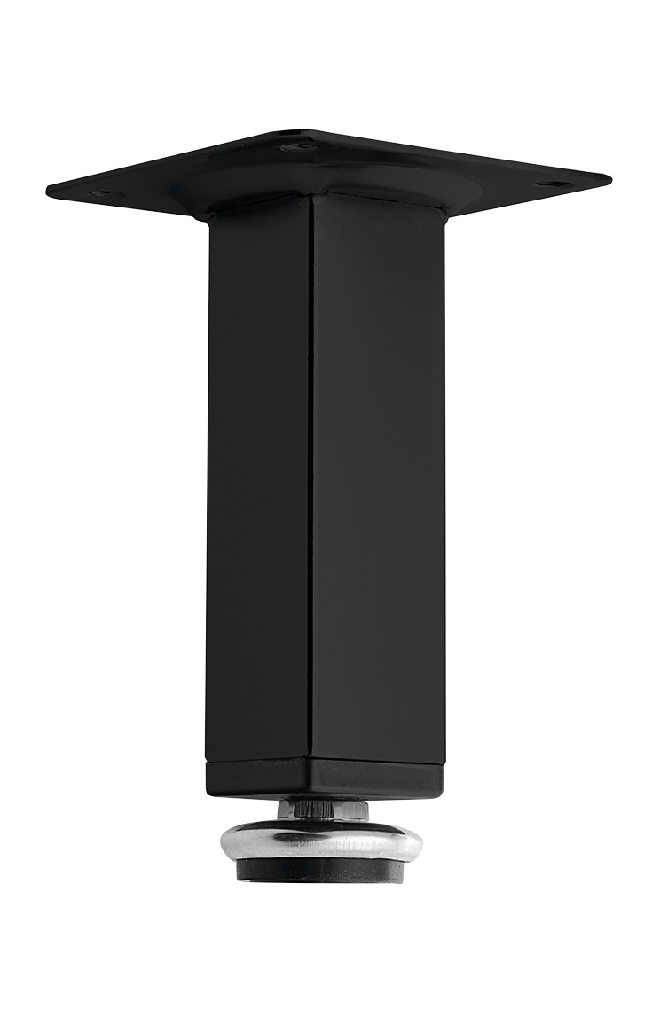 ZOJA výškově stavitelná nožička, výška 100-110mm, černá mat 10078B