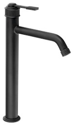 VERSI stojánková umyvadlová baterie vysoká, prodloužená hubice, černá mat RV007/15