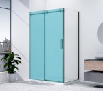 GD7290B (55549) DRAGON BLACK boční stěna 900mm, čiré sklo GD7290B