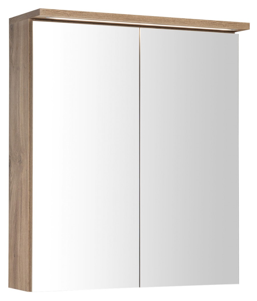 WGL36S (56032) KAWA STRIP galerka s LED osvětlením 60x70x22cm, dub emporio WGL36S