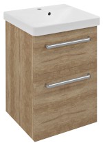 THEIA umyvadlová skříňka 46,4x70x44,2cm, 2xzásuvka, dub alabama TH050-2222