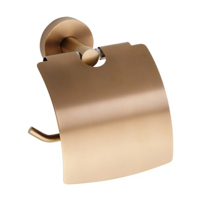 X-ROUND COPPER držák toaletního papíru s krytem, měď mat XR732PG
