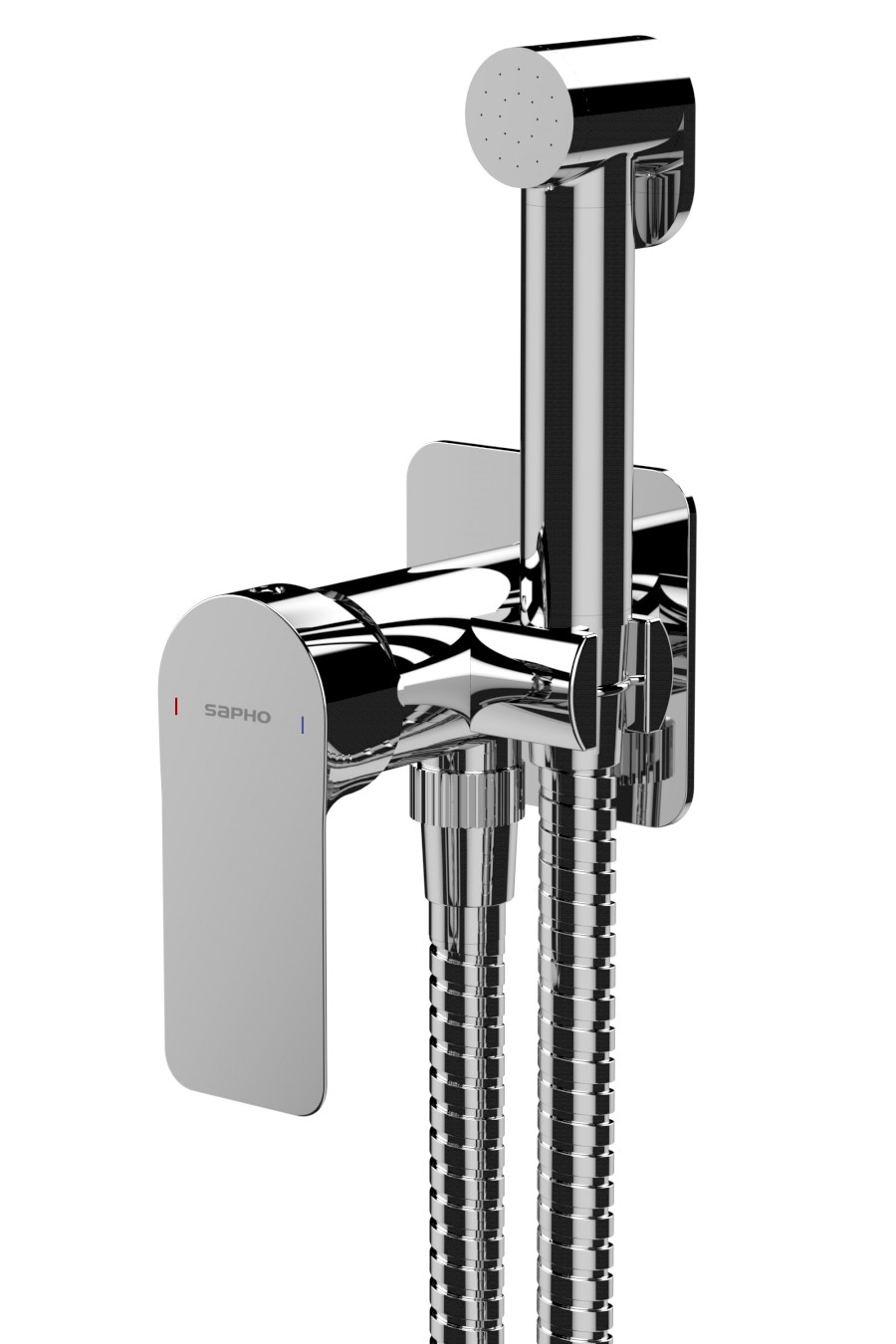 PAX podomítková bidetová baterie se Stop sprškou, chrom XA13