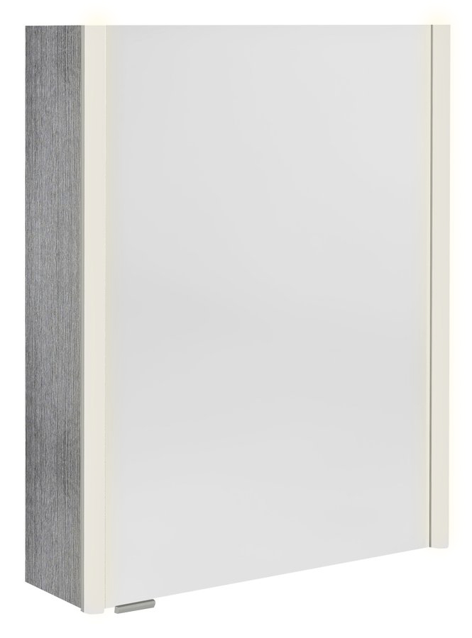 ALIX galerka s LED osvětlením 56x70x17,5cm, levá/pravá, dub stříbrný AX156-0011