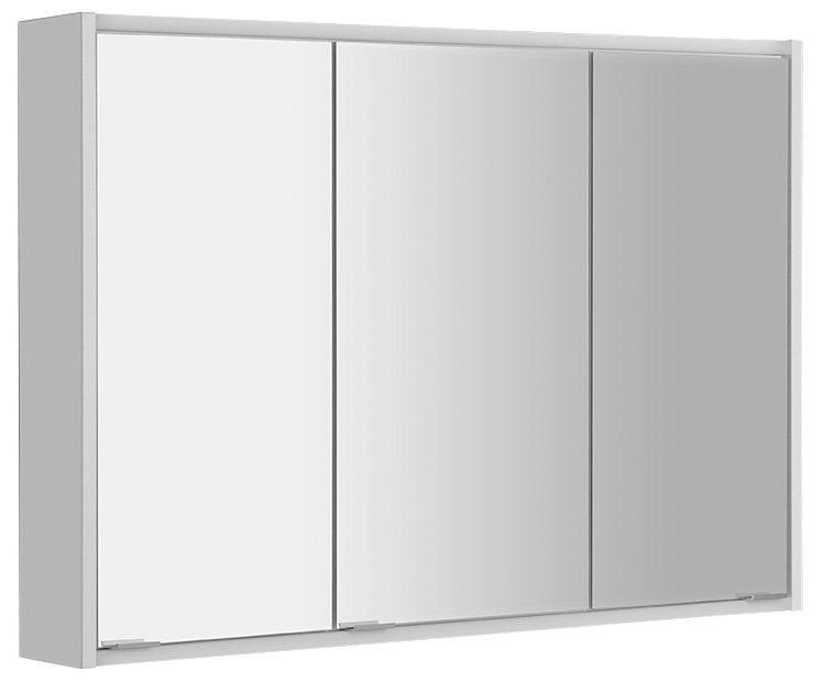 BATU galerka 100x71x15cm, 2x LED osvětlení, bílá lesk 1141130