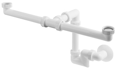 Umyvadlový sifon pro dvojumyvadlo, 5/4
