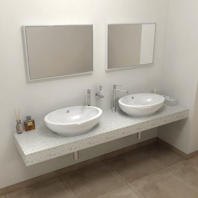 TAILOR rockstone deska 170x50 cm, provedení límce L TR170L