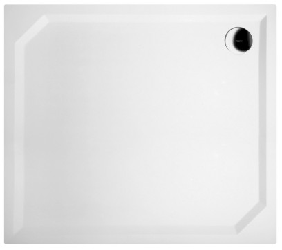 SARA sprchová vanička z litého mramoru, obdélník 90x80cm, bílá HS8090