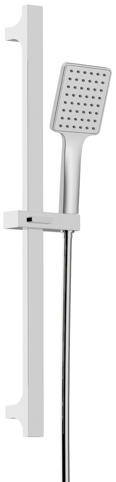 Sprchová souprava hranatá, posuvný držák 680mm, chrom SC815