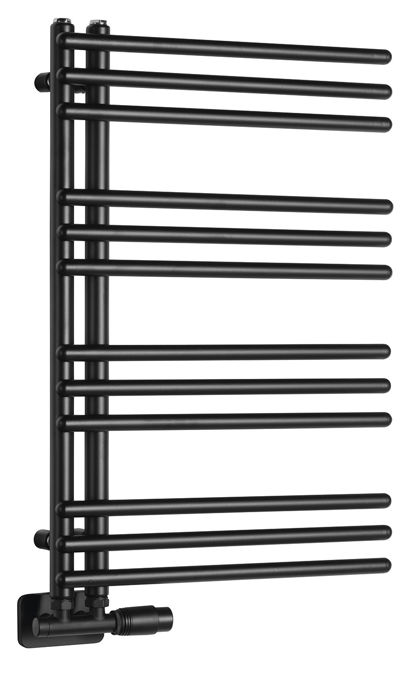 PS474B (52301) POSEIDON otopné těleso 450x740mm, černá mat PS474B