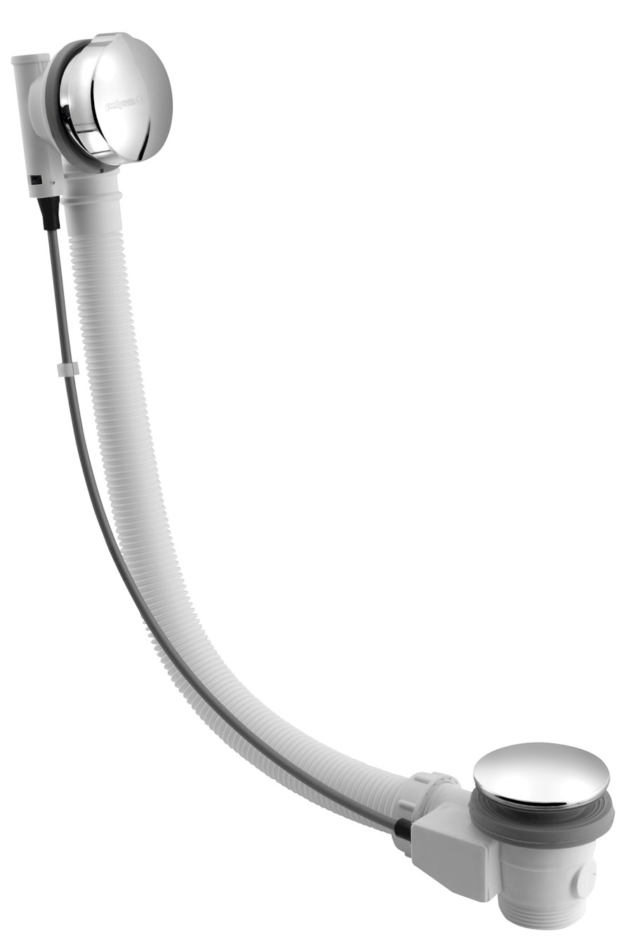 Vanová souprava s bovdenem, délka 575mm, zátka 72mm, chrom 71680