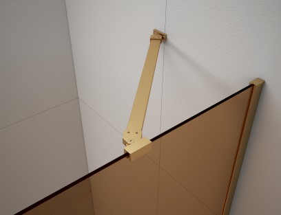 ESCA rohová vzpěra 900mm, zlato mat ES7846