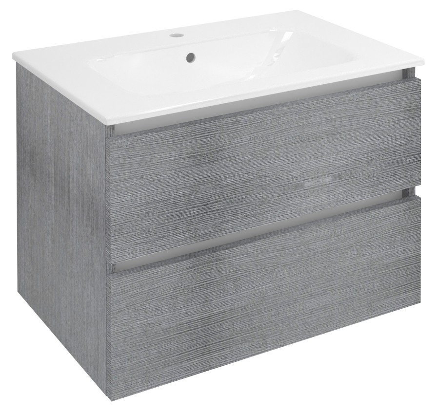 EZ701-1111 (60279) EZARA umyvadlová skříňka 69,8x52x46cm, dub stříbrný EZ701-1111