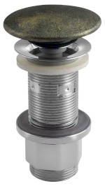 Umyvadlová výpust 5/4“, click-clack, betonová zátka, 10-80mm, zlato mat FG918