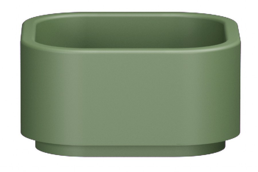 HAKO keramické umyvadlo na desku 30x30cm, verde mat 554311