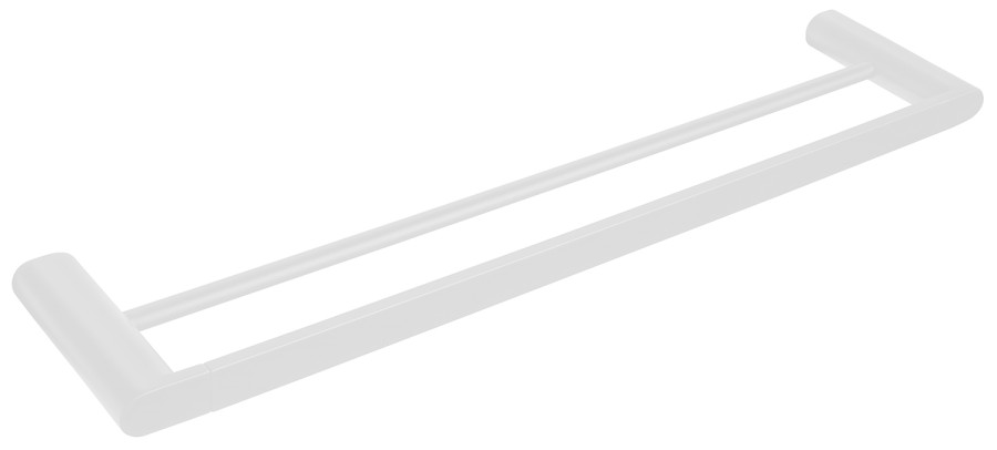 FLORI dvojitý držák ručníků 600mm, bílá mat RF011/14