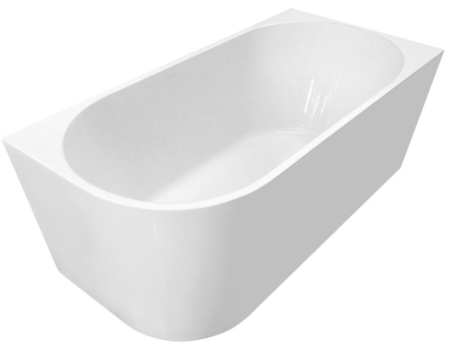 E1037 (56064) TIBERA R rohová stojící vana, 150x75cm, bílá E1037