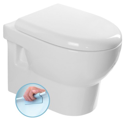ABSOLUTE závěsná WC mísa, Rimless, 35x50cm, bílá 10AB02002