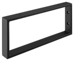 Podpěrná konzole 350x150x40mm, lakovaná ocel, černá mat, 1 ks 30365
