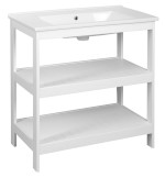 ETIDE policová umyvadlová skříňka 81,5x85x44 cm, bílá mat ET830