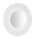 LR750-3131S (61375) LUMIRO STRIP kulaté zrcadlo s LED osvětlením v rámu ø 75cm, bílá mat LR750-3131S