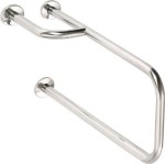 HANDICAP opěrné madlo LEVÉ 500mm, nerez lesk XH530