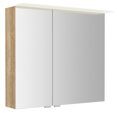 LINEX galerka s LED osvětlením, 80x70x15cm, dub alabama LX080-0022