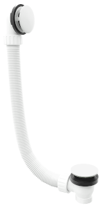 71858.10 (55401) Vanová souprava, click-clack, délka 1200mm, zátka 72mm, bílá 71858.10