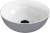 BANERA ROUND umyvadlo na desku, litý mramor, průměr 39cm, bílá/šedá mat 14337.32