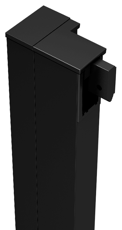 MD625B (55508) DEEP BLACK rozšiřovací profil 25mm, výška 1650mm MD625B