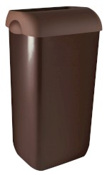 A74201MA-2 (61388) COLORED odpadkový koš nástěnný s víkem 23l, ABS, Soft Touch, hnědá A74201MA-2