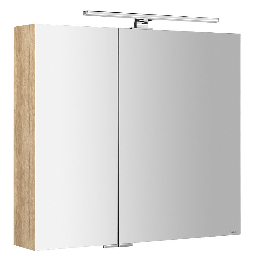 MC080-0022 (50642) MIRRÓ galerka s LED osvětlením, 80x70x16cm, dub alabama MC080-0022