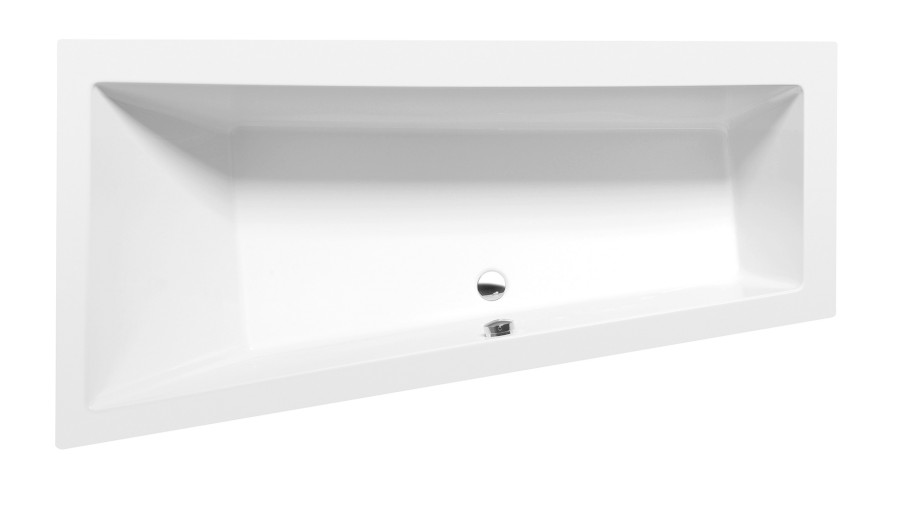 81521.11 (54957) ANDRA L asymetrická vana 160x90x45cm, bílá mat 81521.11